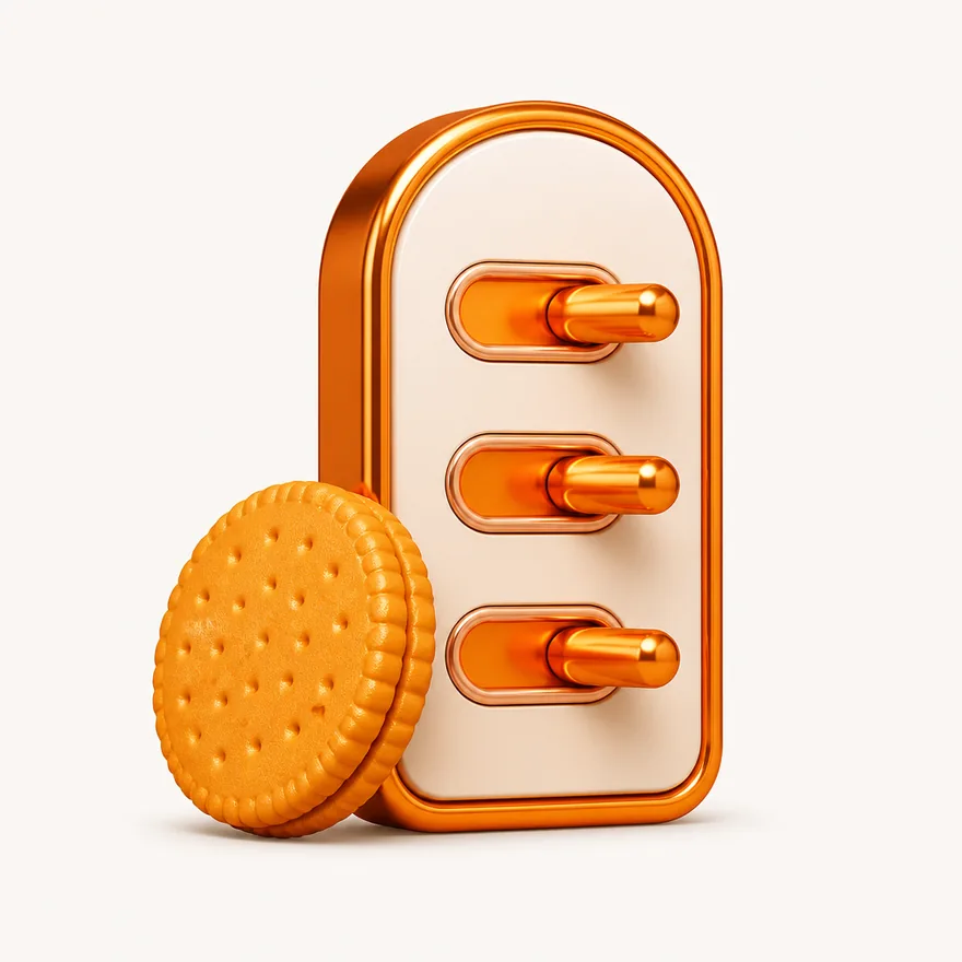 Biscuit with toggle panel — Fortunica