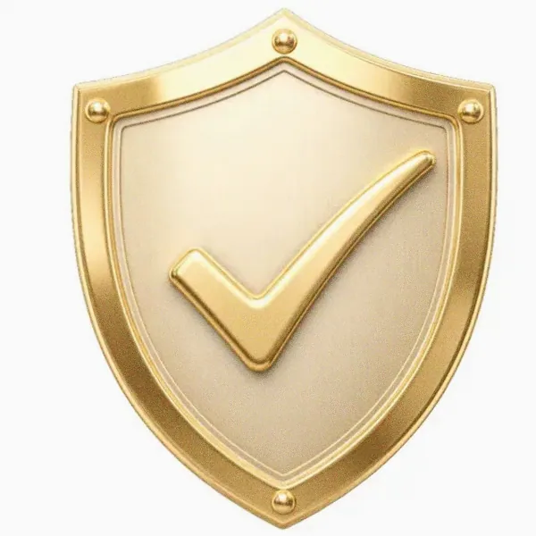 Checkmark shield — Fortunica