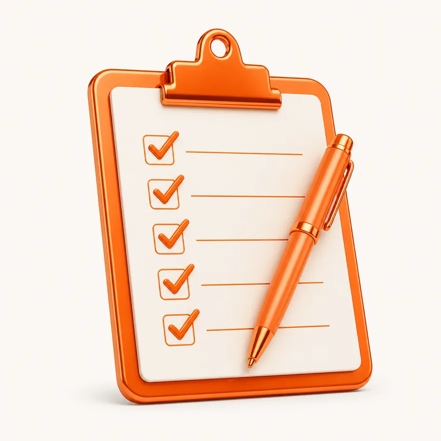 Clipboard checklist — Fortunica