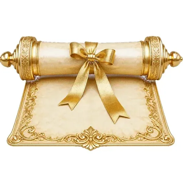 Decorated parchment scroll — Fortunica