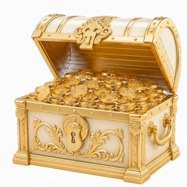 Open treasure chest — Fortunica