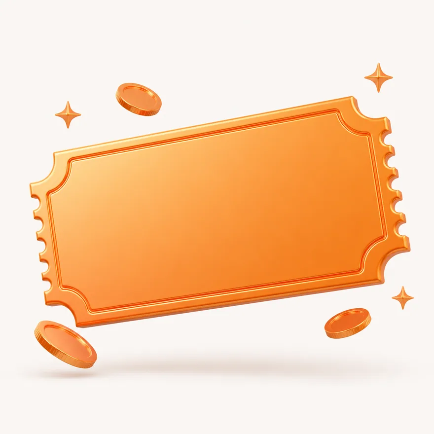 Blank coupon ticket — Fortunica