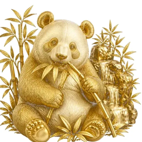 Panda eating bamboo — Fortunica
