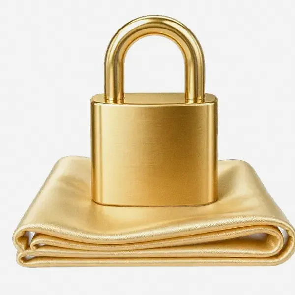 Padlock on folded cloth — Fortunica