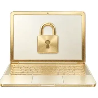 Laptop with padlock — Fortunica