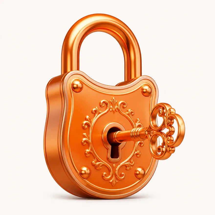 Padlock with key — Fortunica