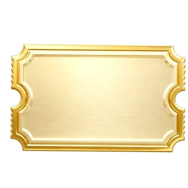 Blank ticket plaque — Fortunica