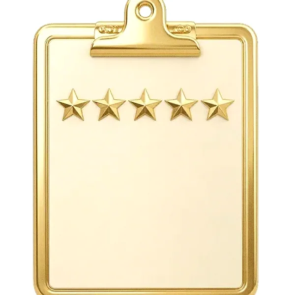 Star rating clipboard — Fortunica